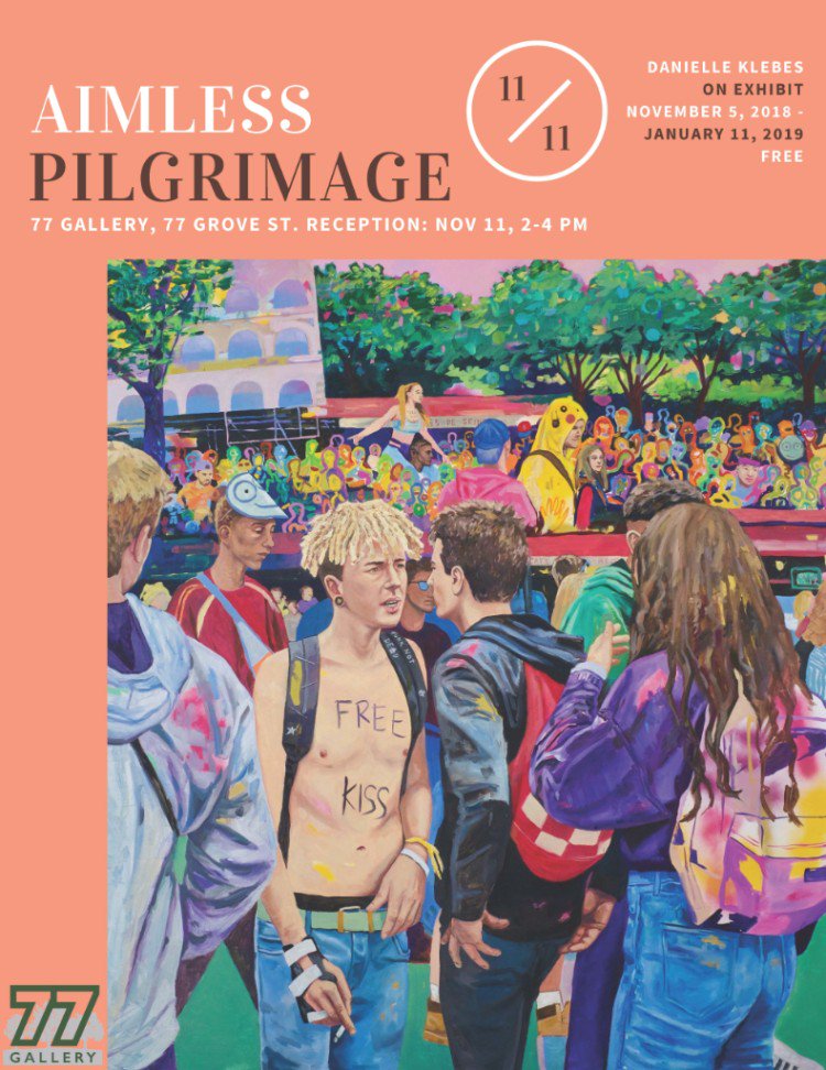 🔶 New solo show opens today at 77 Gallery w/ Painter Danielle Klebes 🔶 - mailchi.mp/eacb52c7cf7a/a…