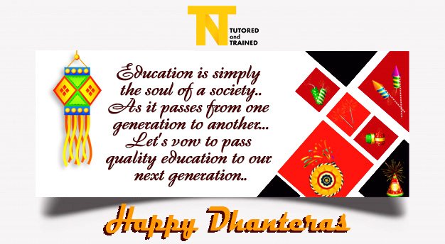 TutoredNTrained's tweet photo. A very happy #Dhanteras2018 to all from team @TutoredNTrained #Diwali #Diwali2018 #Deepawali @joyantom @vivnons https://t.co/cHl7QJqmFD