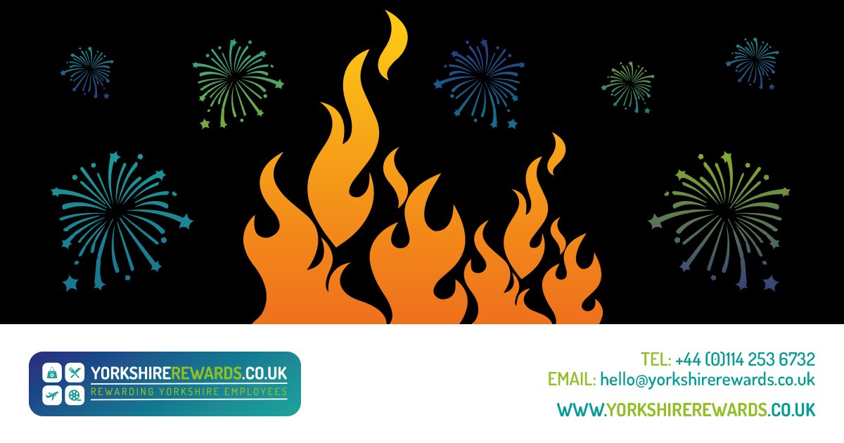 Visit yorkshirerewards.co.uk to see how your employees can make sparkling savings this Bonfire Night!