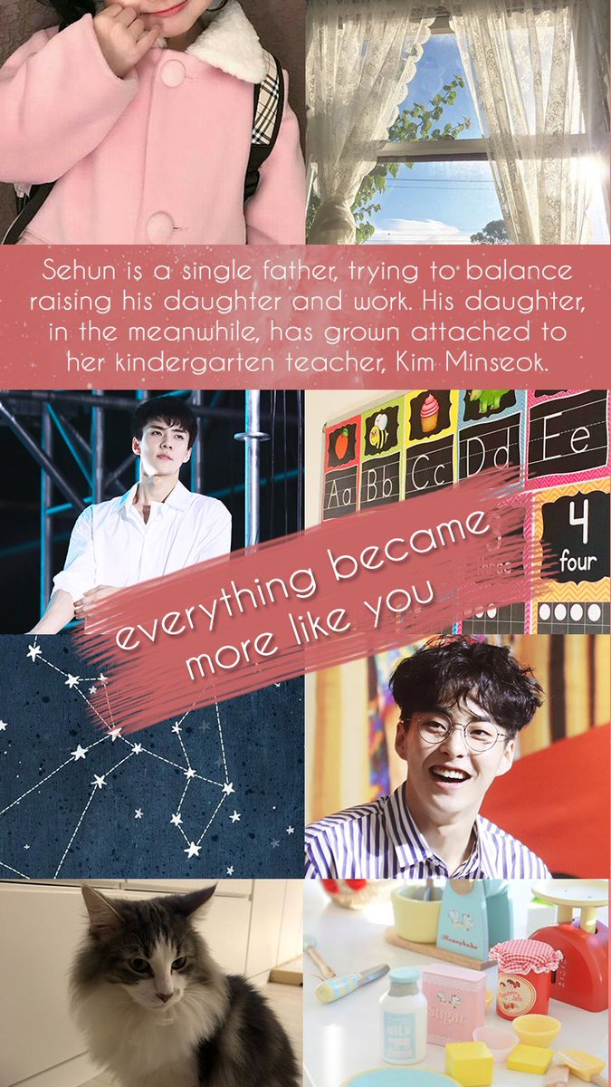sexiuniverse's tweet photo. everything became more like you
(14.4k)

Additional tag:
Fluff, Single father Sehun, Kindergarten teacher Minseok

https://t.co/cpPZPgRoV4 https://t.co/0LoHv6XoHC