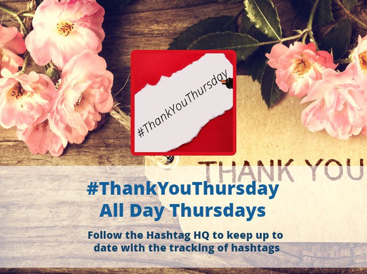 It's a new week which means a new #ThankYouThursday this #Thursday 8th November 2018. Join the guys @ThursdayThank this #Thursday #TheHashtagDirectory dlvr.it/QqVQFk