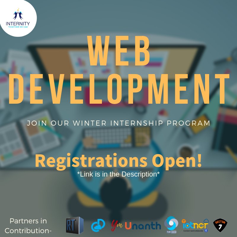 internity_learn's tweet image. Master the core concepts to building a great website.
Seats Limited! Hurry up!!
Registration Link: internity.in/register.html
#internship #skill #InternshipMeansInternity #IndustryReady #Opportunity #WebDev