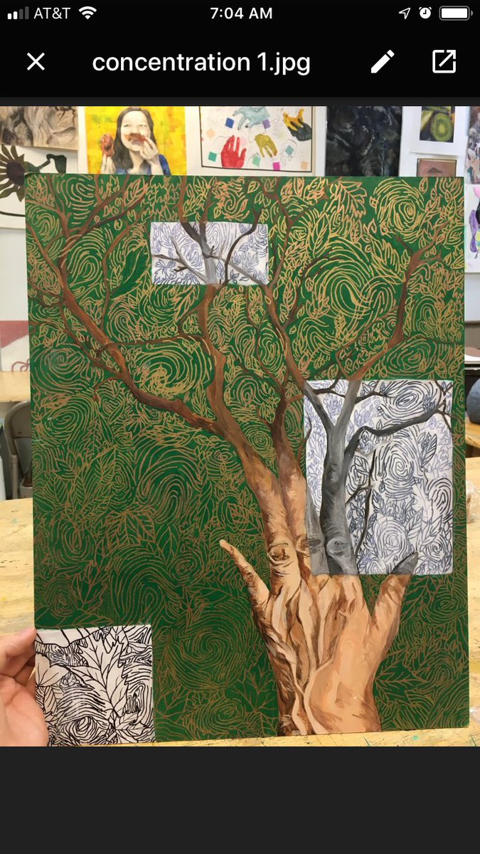 EBHSstudioart's tweet image. #mixedmedia #painting by #APstudioart student Jean Ahn