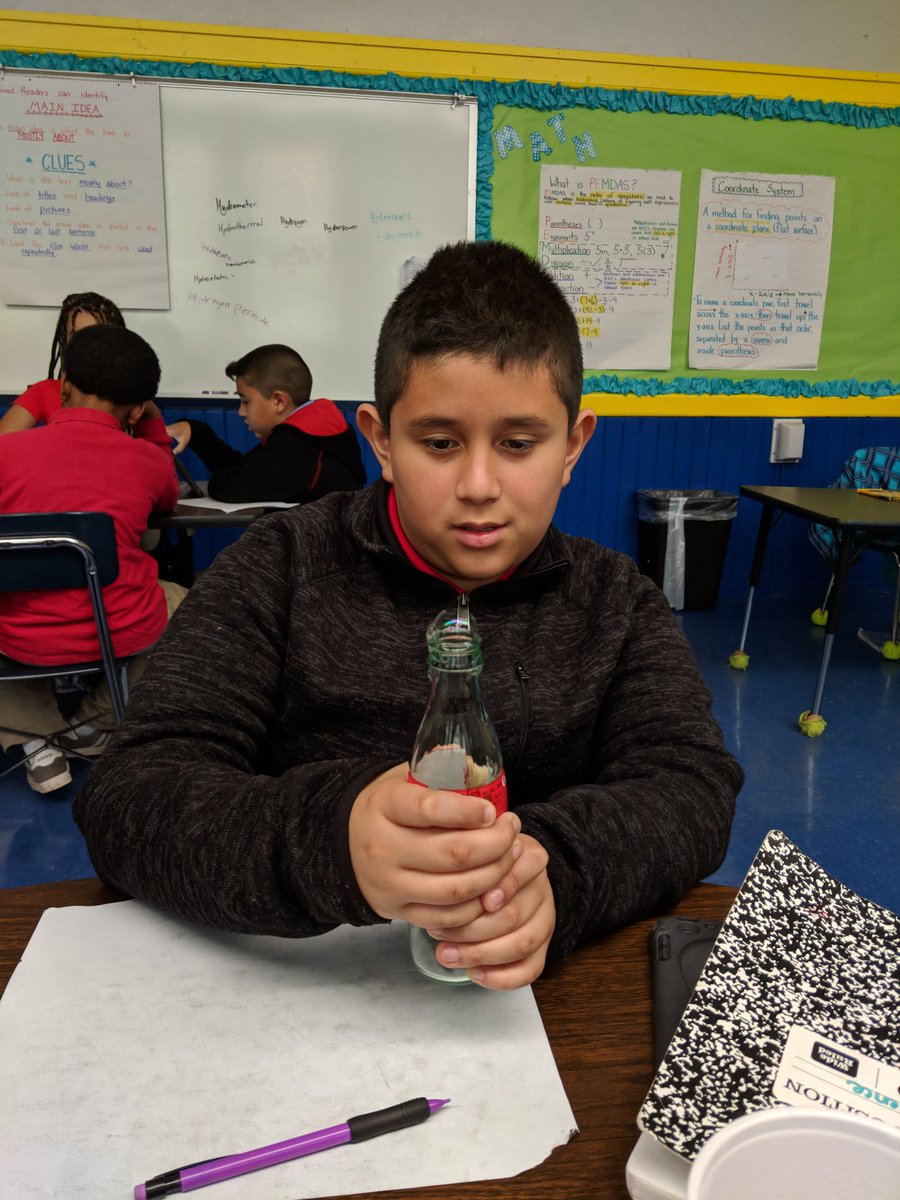 Heat transfer through convection this week!  What causes bubbles to form at the top of the glass bottle?  <a href="/GQES_Dragons/">GQES_Dragons</a>