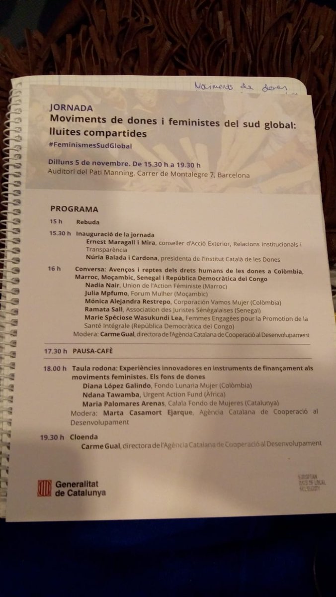 desosong_'s tweet photo. Aprenem sobre la situació dels #DretsHumansDones amb les representants de moviments de Moçambic, Colòmbia, Marroc, Senegal i RD Congo en la jornada 'Moviments de dones i feministes del sud global: lluites compartides' 🌎🌍🌏
#FeminismesSudGlobal @icdones @cooperaciocat https://t.co/d38RzXf79H