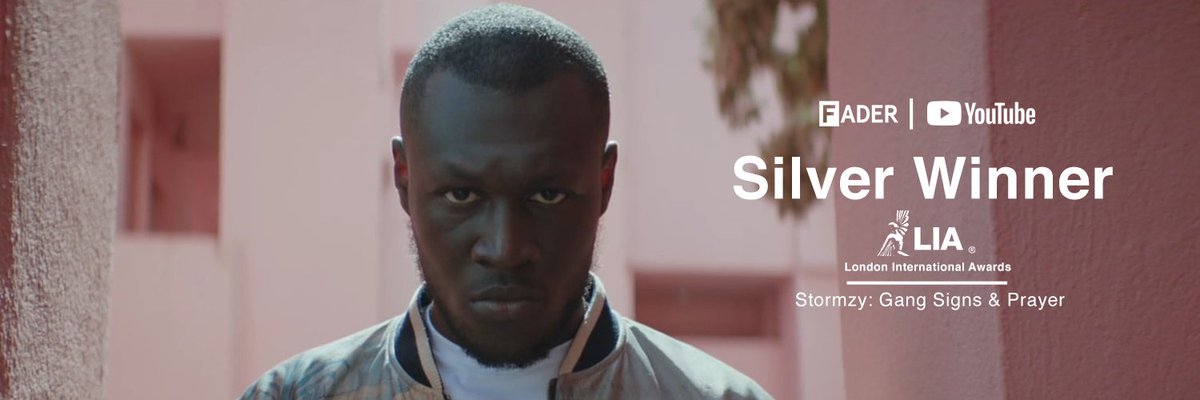 .<a href="/thefader/">The FADER</a> film for @YoutubeMusic "Stormzy: Gang Signs &amp; Prayer" won a Silver Statue in the 2018 London International Awards. Shout out to <a href="/stormzy/">Stormzy</a> and director @rollojackson on the win.