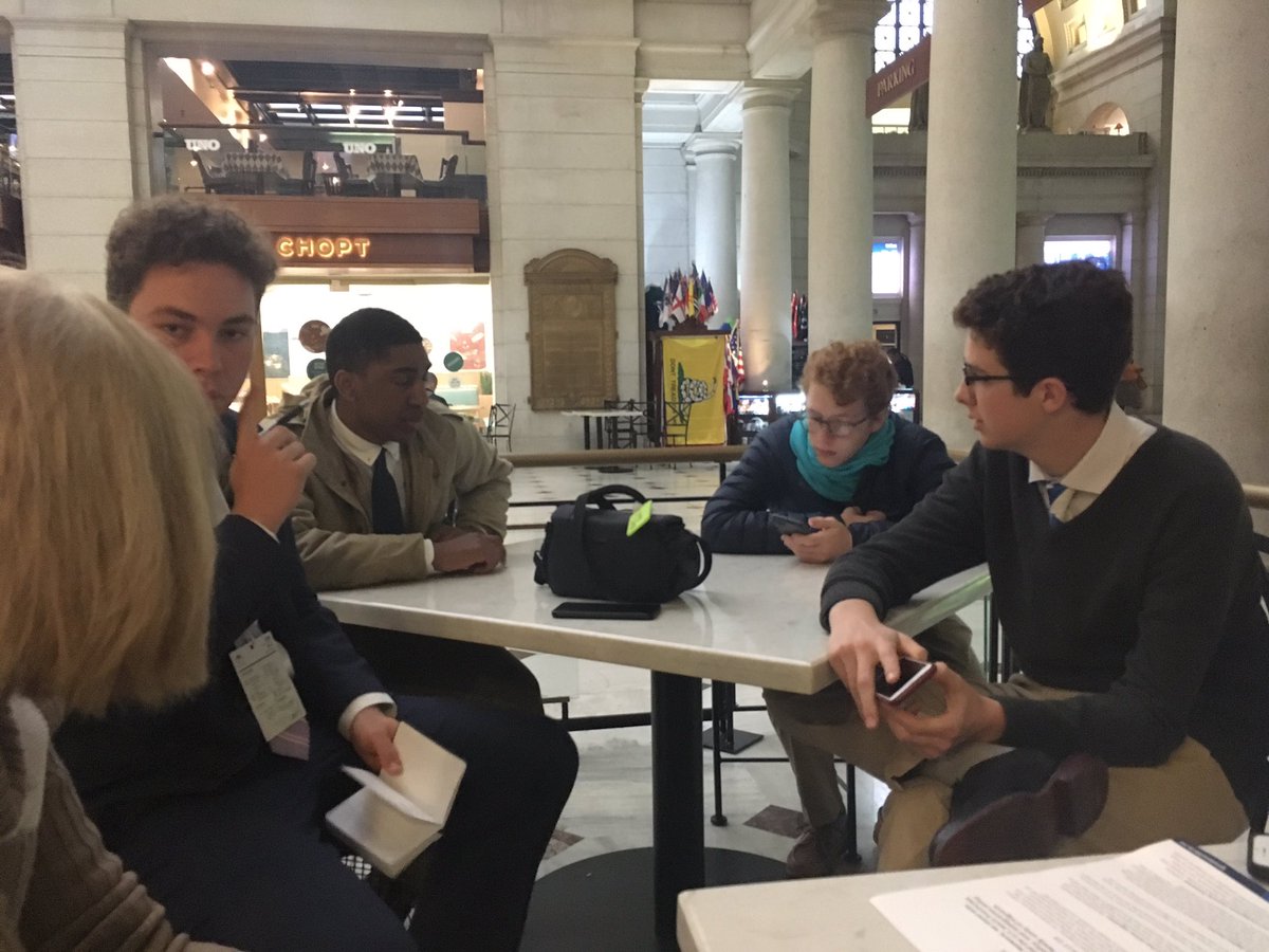 RockPastoral's tweet photo. @RockhurstHS students prepare to advocate for immigration and prison reform with our senators on Capitol Hill. Our Faith calls us to action! #AMDG #IFTJ2018 https://t.co/DsxsTzgGHV