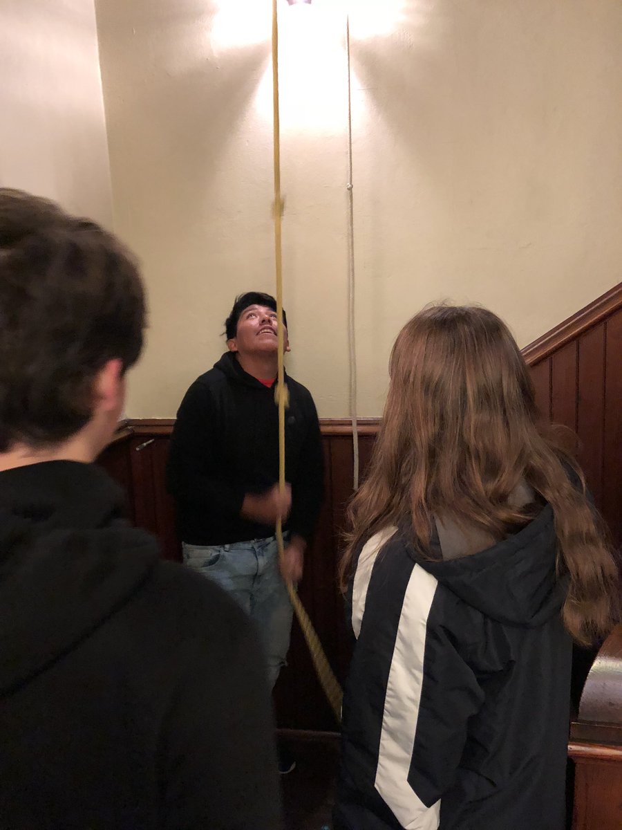 Bell ringing always a highlight during visit to historic Bethany Lutheran in #GoLemont. Thank you Don Garling for the tour.  <a href="/VillageofLemont/">Village of Lemont</a> <a href="/LHS210principal/">Eric Michaelsen</a>