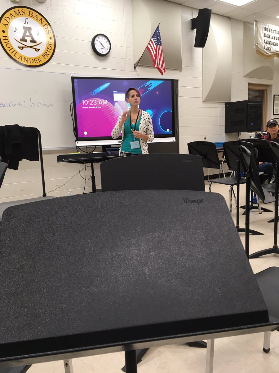 Learning to let it go and encourage student leadership and teacher facilitating! <a href="/HartMsBands/">Hart MS Bands</a> #RCSInnovate #RCSArts