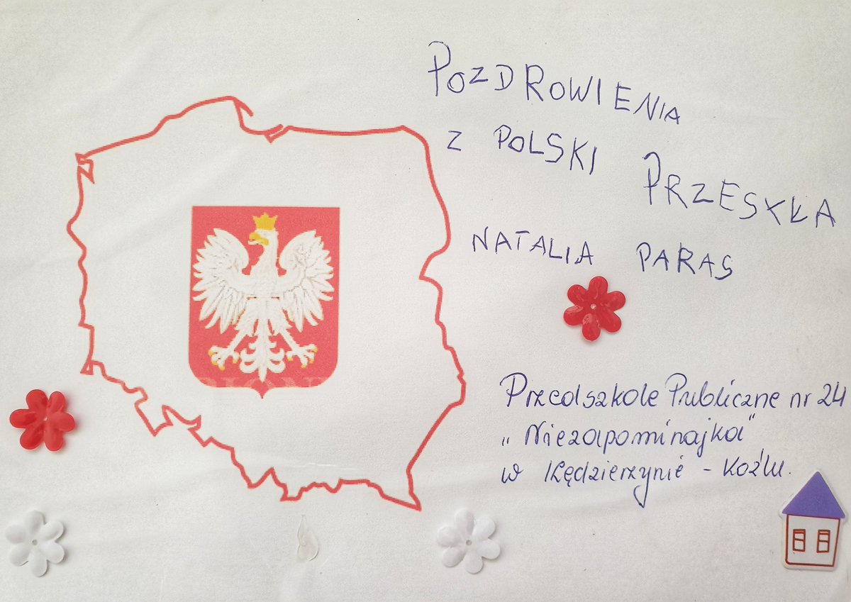 PLinIndia's tweet photo. W imieniu #Polaków mieszkających w #Indiach oraz pracowników Ambasady RP w Nowym Delhi bardzo dziękujemy Natalii Paras z Przedszkola Publicznego nr 24 "Niezapominajka" w Kędzierzynie-Koźlu za życzenia z okazji 100. rocznicy odzyskania przez Polskę niepodległości.
#PL100 https://t.co/r6udunxww1