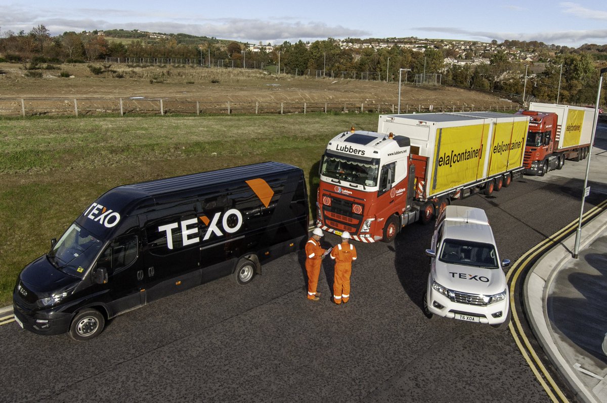 TEXO Accommodation land based modular install team arrive on site with the first of 10 loads from ELA (Container).