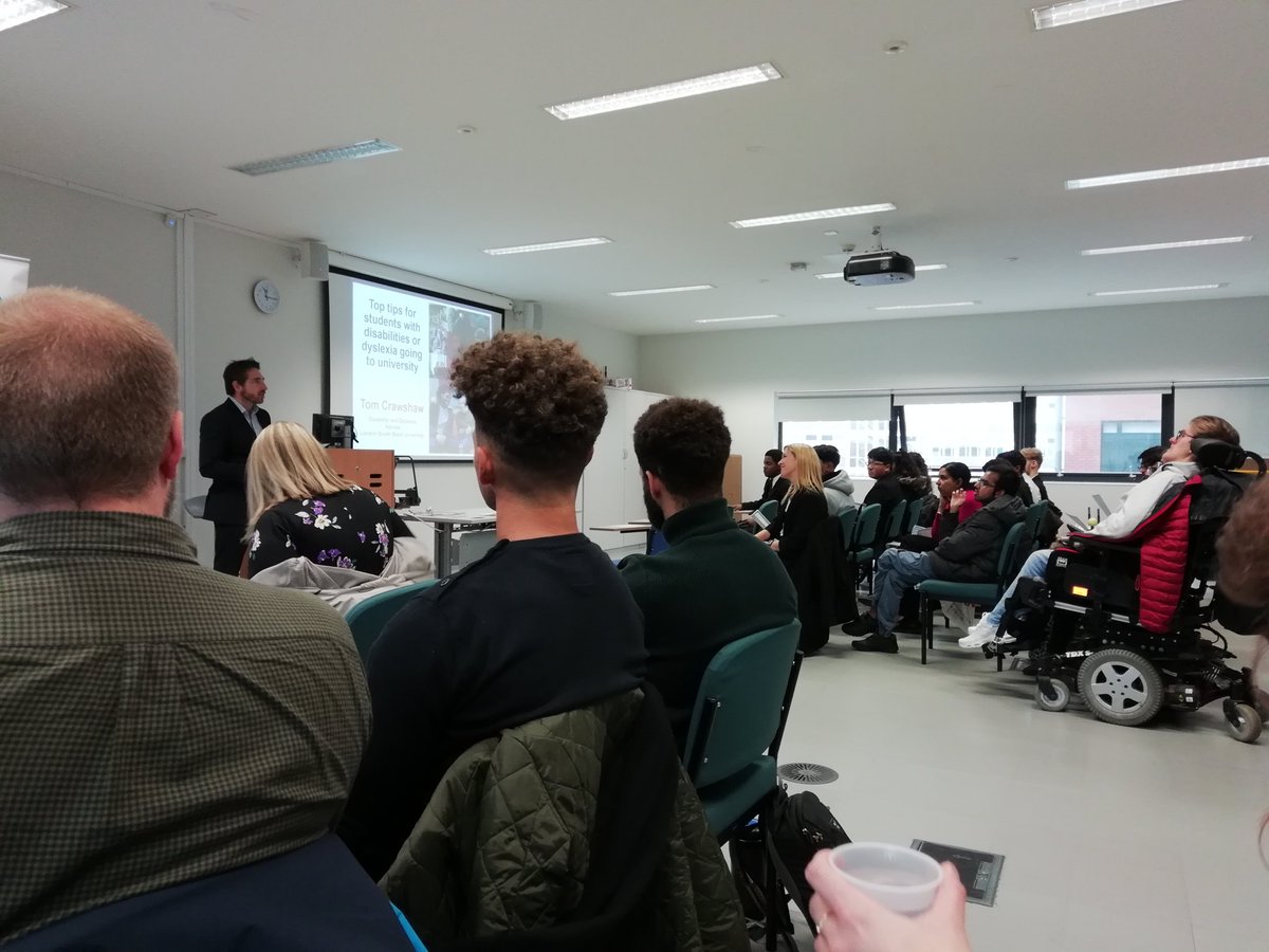 StMarysOutreach's tweet photo. Looking forward to hearing from the wellbeing team here @LSBU, as well as @A2Bassessments and @AbilityNet for the @AccessHE University Information Day for disabled and dyslexic learners #gettinginformed! https://t.co/7tPt2TwasG