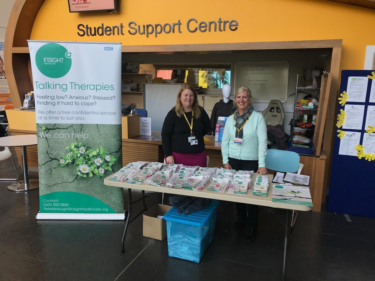 ucp_experience's tweet photo. Pop down to the atrium today and speak to @insight_nat They provide a local service to people experiencing low mood and mental ill health. Come and have a chat, cuppa and grab a biscuit and goodie bag whilst you’re there! #nhs #mentalhealthmatters https://t.co/2W7Sn714UE