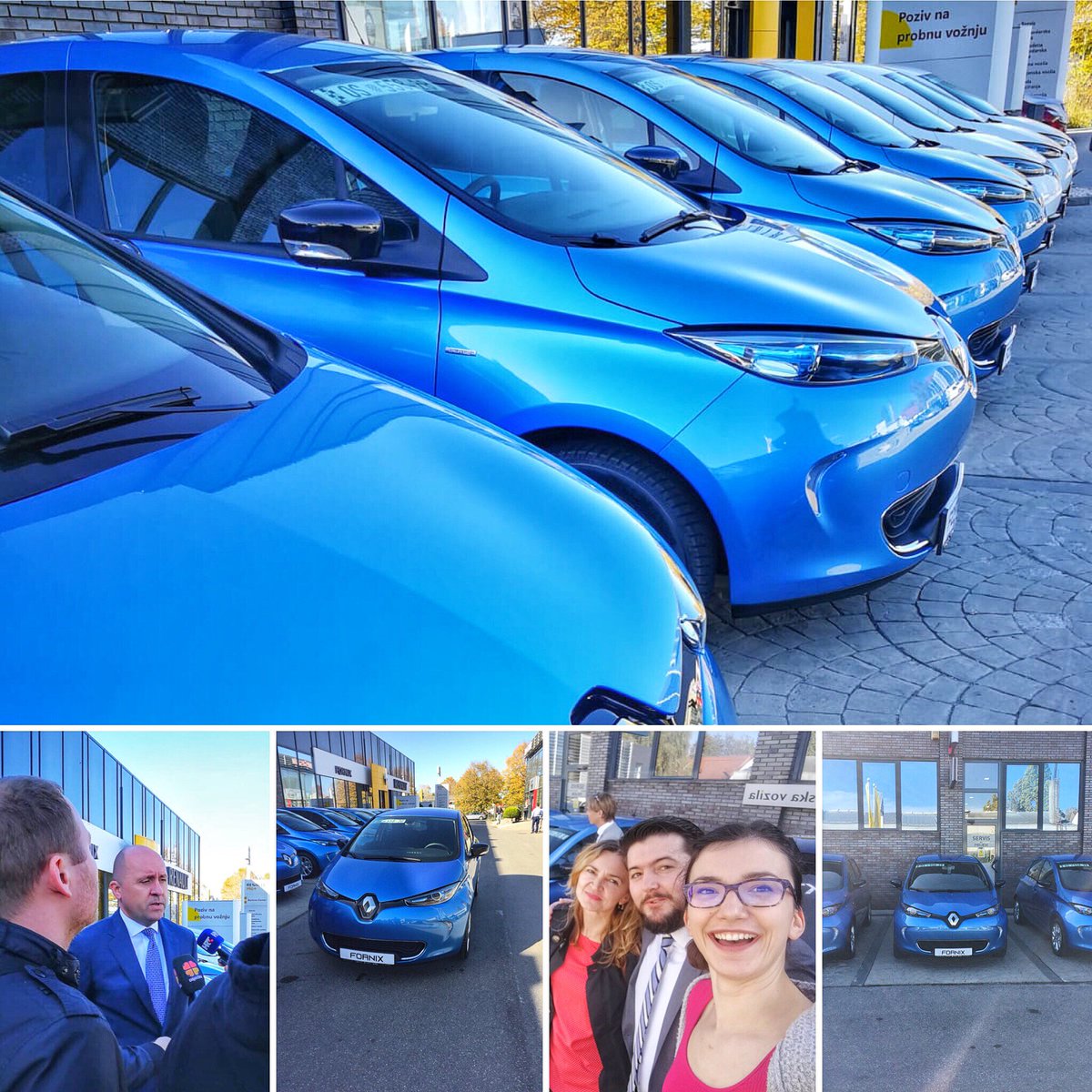 Dyvolve's tweet photo. We were invited to an official delivery of EVs for the purpose of car sharing service in Osijek, Croatia. City Mayor, GPP PTO's managers, City's EU PM officers, local/national media reps were there to kick-start our activities in I-SharE LIFE project. https://t.co/D78hry253W https://t.co/uhPpL7WsoT