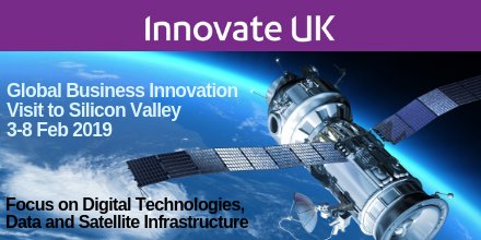 Great news if you work in the #space #satellite #digitaltechnologies sector! <a href="/innovateuk/">Innovate UK</a> <a href="/EEN_UK/">EEN in the UK</a> are organising a fully funded #Space Mission to #SiliconValley, 3-8 FEB 2019! Apply by 16th Nov at: bit.ly/2ESxgqQ #EENCanHelp #Scaleup #innovator
