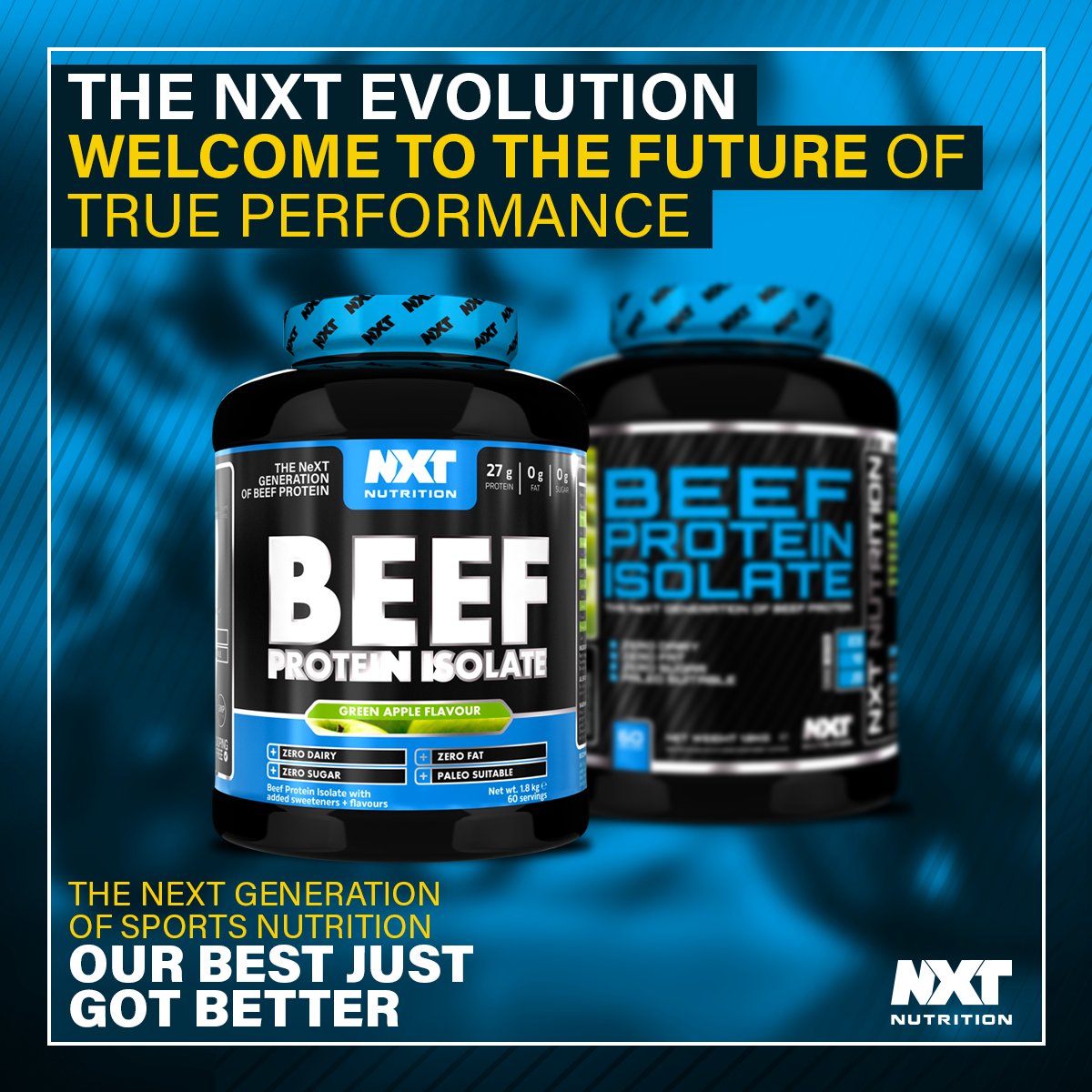 NXTNutrition's tweet image. Our #BeefIsolate has a new makeover. Like the way it looks?

The best just got better. #TeamNXT #NXTNutrition