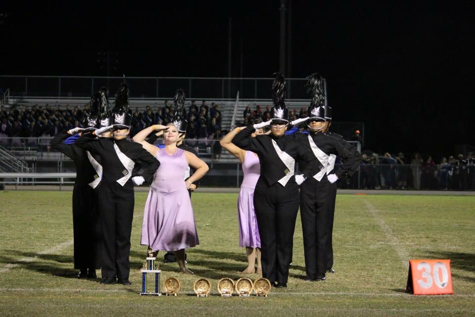 INCREDIBLE job to the Silver Regiment on their performance at the FMBC Newsome Music Competition! Their performance earned best in class in Colorguard, Percussion, Visual, Music &amp; General Effect. Silver Regiment was first in class 4A and were Grand Champions of the show!!
