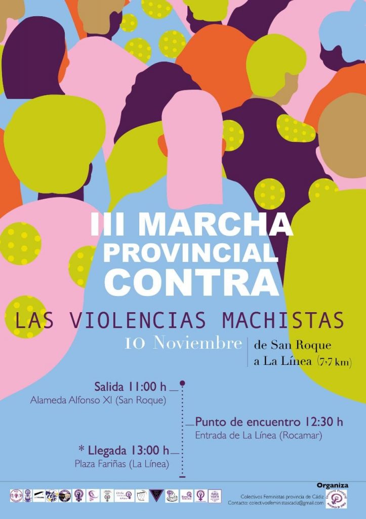 #Provincia
8 kilómetros para combatir la violencia machista desde #SanRoque a La Línea. 
💜15 colectivos feministas de la provincia de #Cádiz convocan una marcha para luchar contra esta lacra el próximo 10 de noviembre.
#Feminismo #Feministas 
Info 👉 lavozdelsur.es/8-kilometros-p…