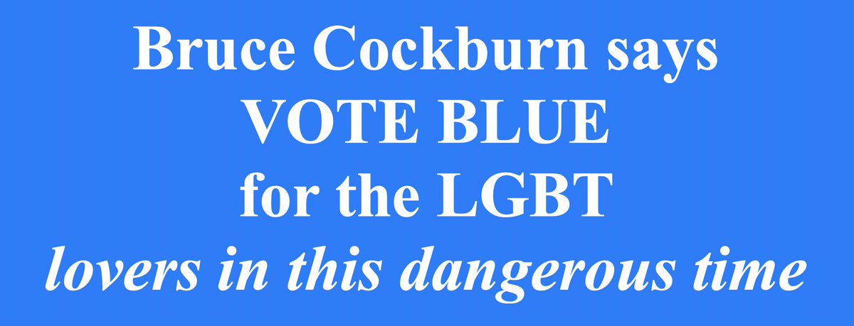 JeffCStevenson's tweet image. #VoteBlue &amp;amp; CHANGE OUR WORLD

“Sometimes you're made to feel as if your love's a crime
But nothing worth having comes without some kind of fight
Got to kick at the darkness 'til it bleeds daylight.”

youtube.com/watch?v=vcqvCy…
youtube.com/watch?v=NKjgJ3…
youtube.com/watch?v=d9Sy32…