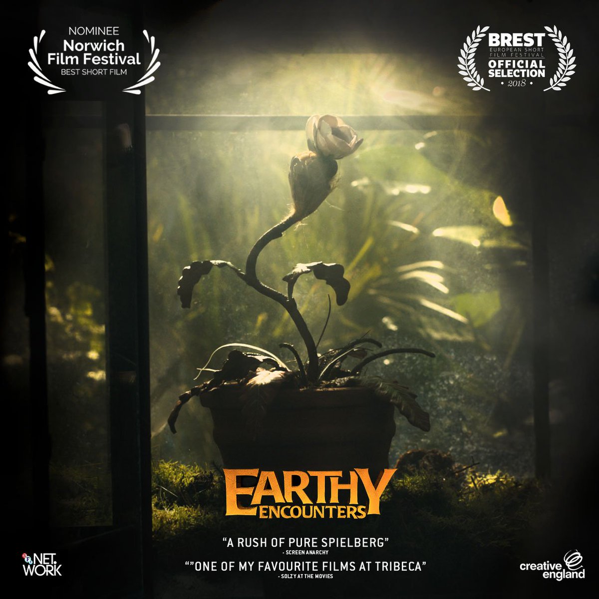 samueljohnsonuk's tweet photo. Big few weeks for #EarthyEncounters - we're playing #BAFTA qualifying Brest Film Festival @FilmCourt then off to @norwichfilmfest where we're nominated for BEST FILM! 🍀🏆🍀. Humbled to be nominated alongside some crackers (here's looking at you @ParisZarcilla, @SilentChildFilm) https://t.co/xSsacE18He
