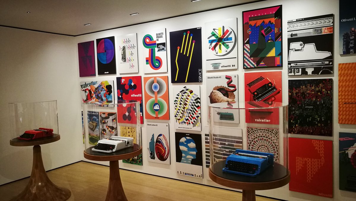 VittoriaTedaldi's tweet image. Olivetti&apos;s tribute @DesignMuseum #valentinetypewriter #designethos #ettoresottsass #olivetti