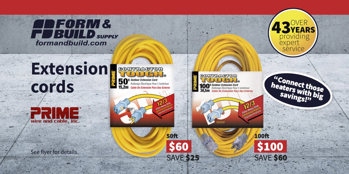 Winter is coming! Plug those heaters in with big savings!   #DecorativeConcrete #ConcreteProductReady #ConcreteOntario #London #Hamilton #Windsor #Kitchener #Mississauga #The6ix #WhatGreatCustomerServiceLooksLike!  Visit formandbuild.com or see you @ 1of 5 Branches