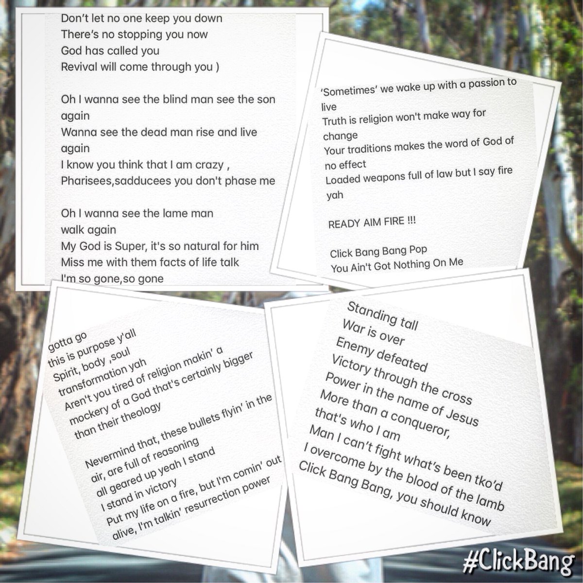 jd_crosson's tweet photo. #CLICKBANG

This song is about one having a passion for God &amp; people.
Preaching the Good news
with Signs,Wonders,Miracles

People will always show up and say various ‘religious/traditional’ things to talk you out of what’s in your DNA.  Christ is our DNA. 
https://t.co/o5Y0i4dfHu https://t.co/IMcGZP29Qt
