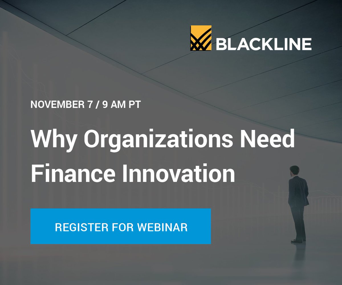 Are you leveraging #finance #innovation? Learn how existing finance #technology can modernize your reconciliation and close operations >> bit.ly/2CnVOFi | #webinar #tech #financetransformation #sharedservices <a href="/BlackLine/">BlackLine</a>