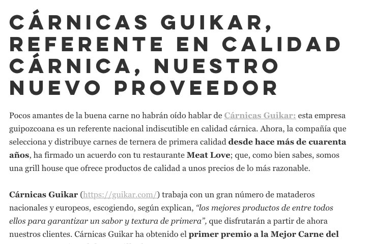 meatlovemad's tweet photo. Anunciamos nuevo proveedor: un referente nacional en carnes : GUIKAR https://t.co/HWvEALh0dD
Seguimos ofreciéndote lo mejor - la calidad como seña https://t.co/qcN7LKB1Cp
#GastroBusiness #FelizMartes https://t.co/m9tWpw3ToA