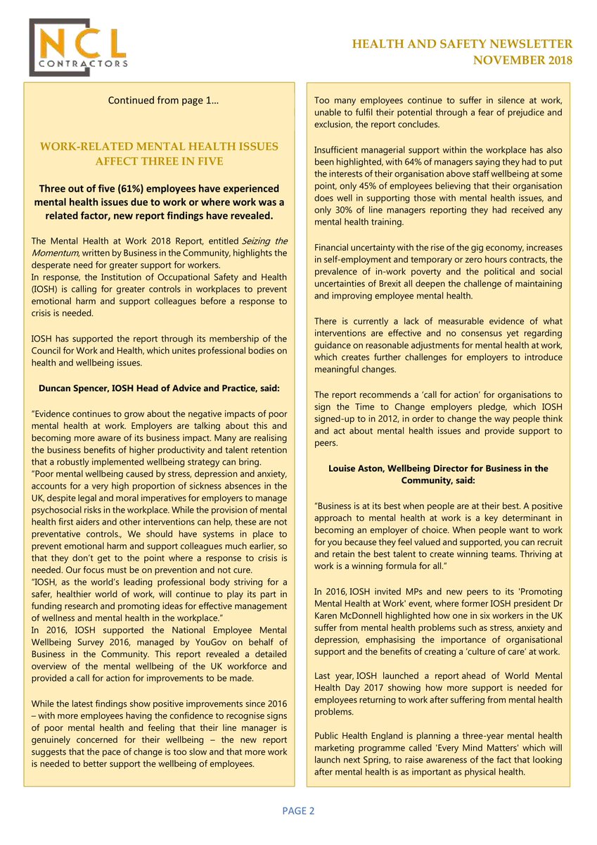 NCLContractors's tweet photo. November 2018 Newsletter https://t.co/QuxFMI61wT