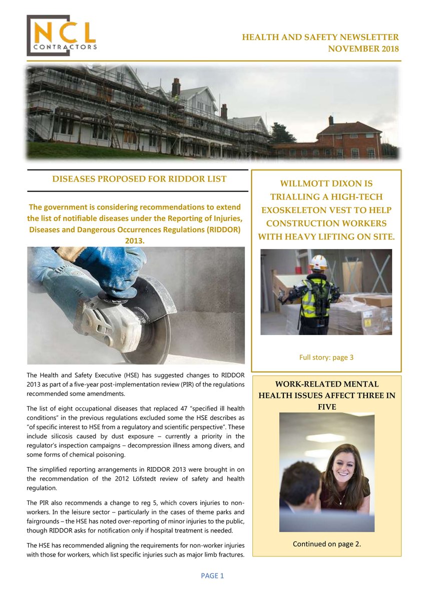 NCLContractors's tweet photo. November 2018 Newsletter https://t.co/QuxFMI61wT