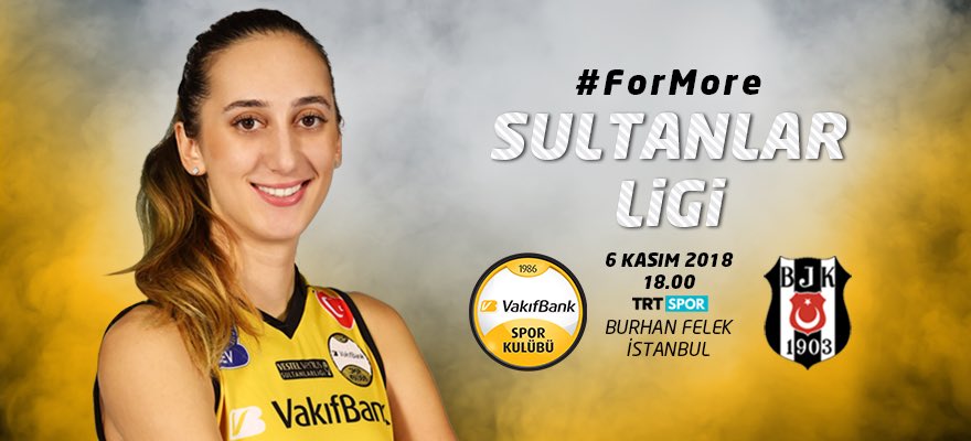 🏆2018-2019 Sultanlar Ligi/Turkish League
🏐 Beşiktaş - VakıfBank
📍 Burhan Felek Voleybol Salonu
📅 06.11.2018
⏰ 18.00
📺 TRT Spor 
#goVakif #ForMore #VakifBankSK #VakifBank