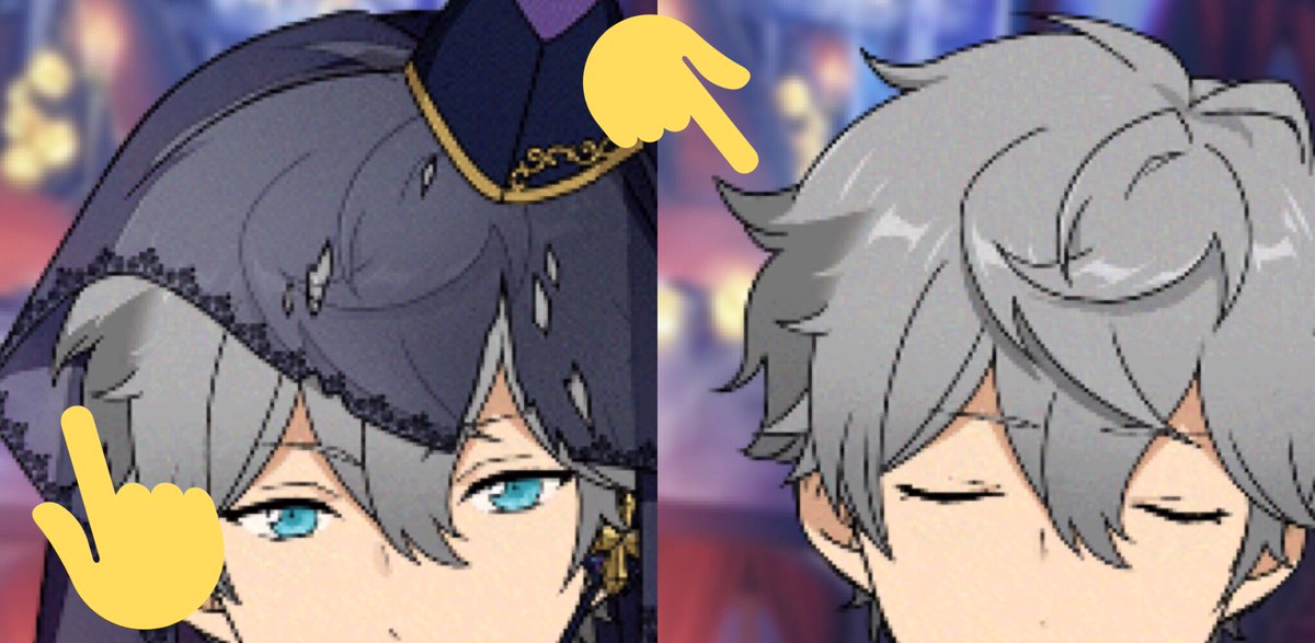 死神衣装の瀬名泉の髪の毛は最高に可愛い、見て見て見て。