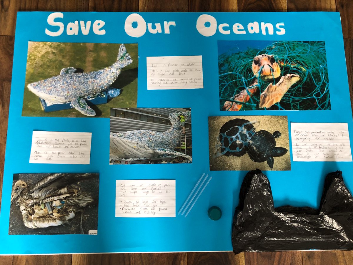 A young Eco Warrior has produced this fantastic 'Save our Oceans' project highlighting the issues around #SingleUsePackaging! It's great to see initiatives such as #Plasticus reaching out to younger demographics that share our drive for a sustainable future! #MondayMotivation