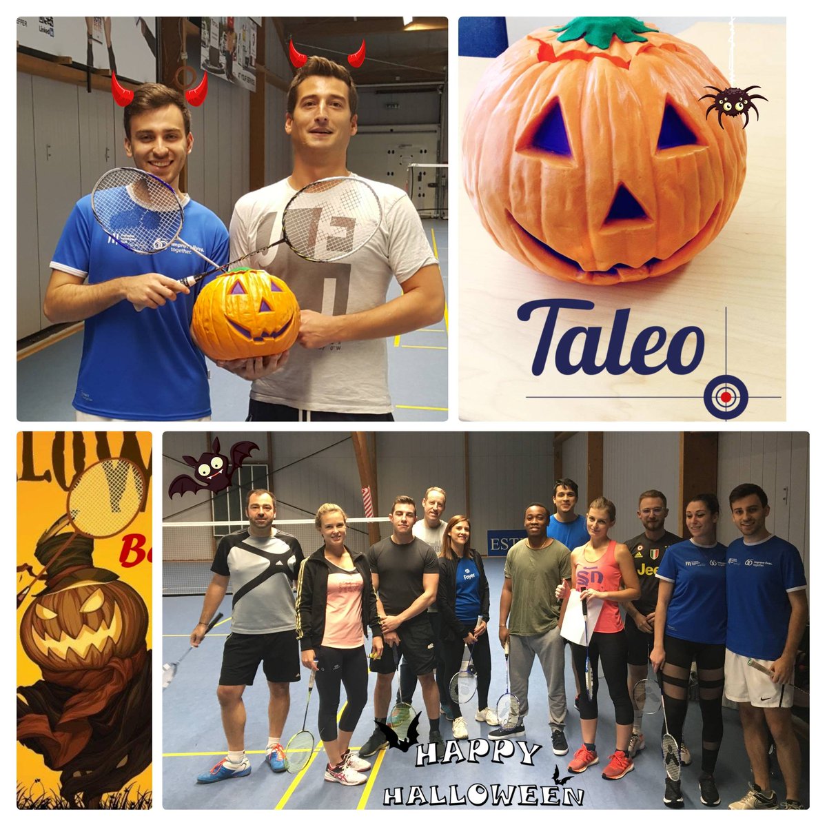 TALEO_GROUP's tweet photo. Well done to our Champions!!! #badminton #TALEO_GROUP #competition #halloween #teambuilding https://t.co/ramhpxrmcz