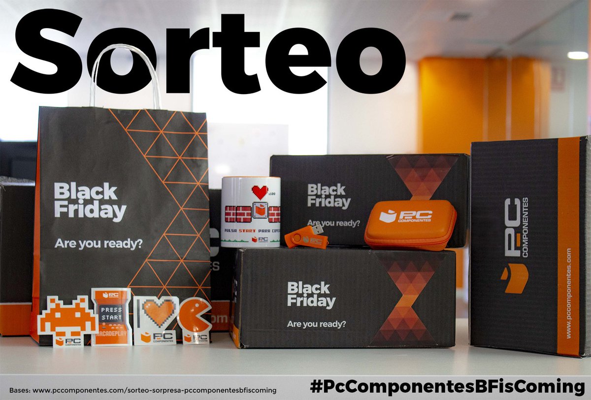 pccomponentes's tweet photo. SOIS MUY GRANDES, VAMOSS!! El Black Friday está al llegar y lo celebramos con SORTEAZO!! Una de estas cajas de la felicidad contiene un regalito para uno de los que hagan RT a este tweet y comenten con #PcComponentesBFisComing. Serás tú? Próximamente lo sabrás...Sorpresa! https://t.co/Ysb7iR6cuF