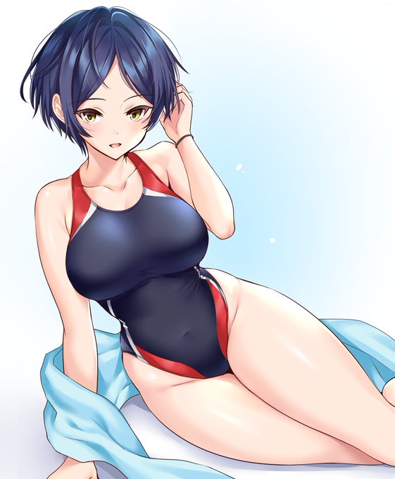 競泳水着を着た奏さん～
#速水奏 