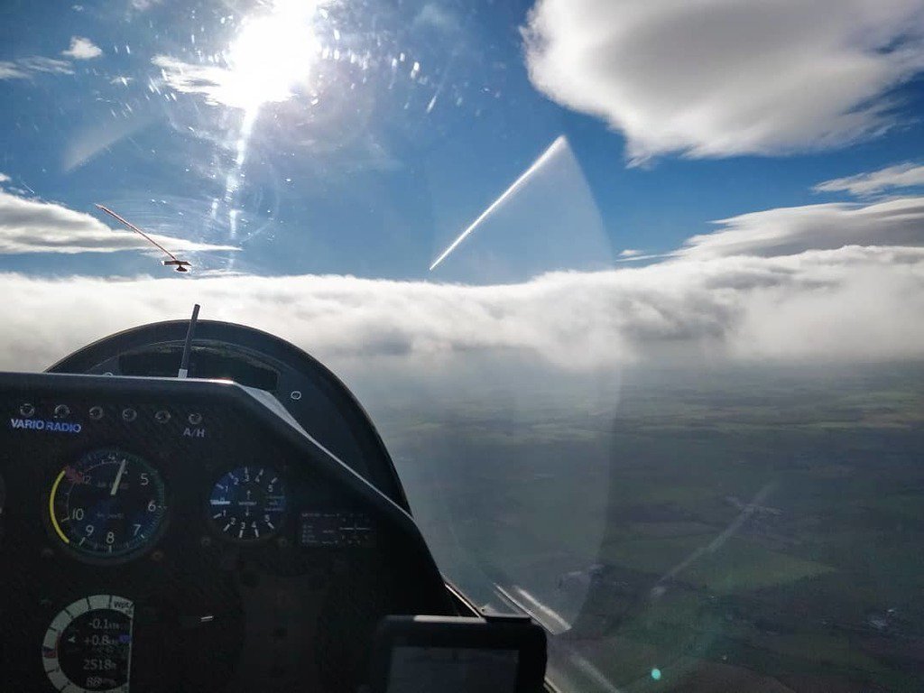 Playing around in the wave at Sutton Bank