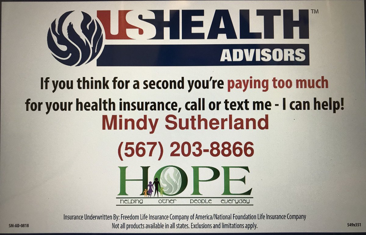 MelindaSutherl2's tweet image. If you or someone you know is feeling overwhelmed with health coverage and feel you are paying too much, I can help! No robocalls &amp;amp; spammy texts/emails, just honest answers from someone who is looking out for you. Licensed in GA, MO, NC, OH, SC, TN, &amp;amp; VA. #healthcoverageoptions