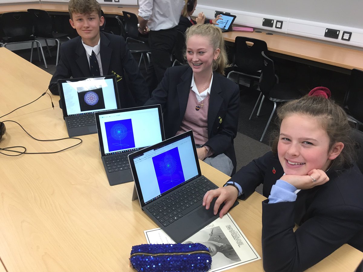 ReptonPolitics's tweet photo. Our B Block enrichment day also very much in evidence in IT with the pupils using programming code to create poppies. Fantastic to see them developing their skills &amp; linking to our theme for the day. Resilience certainly being tested by some complicated coding! @ReptonLearning https://t.co/MIuRdxRm03