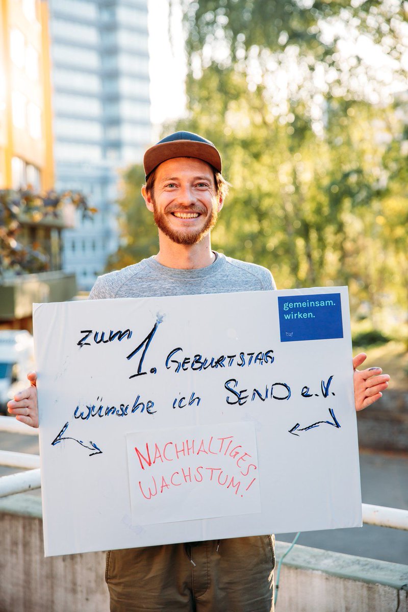 Du möchtest gemeinsam mit uns Projekte umsetzen, die den #SocEnt Sektor insgesamt voranbringen? Dann werde jetzt Teil von SEND und spare dir den Mitgliedsbeitrag für den Rest des Jahres

"Zum ersten Geburtstag wünschen wir SEND e.V. nachhaltiges Wachstum!"
- Felix Gessert, Cuckoo