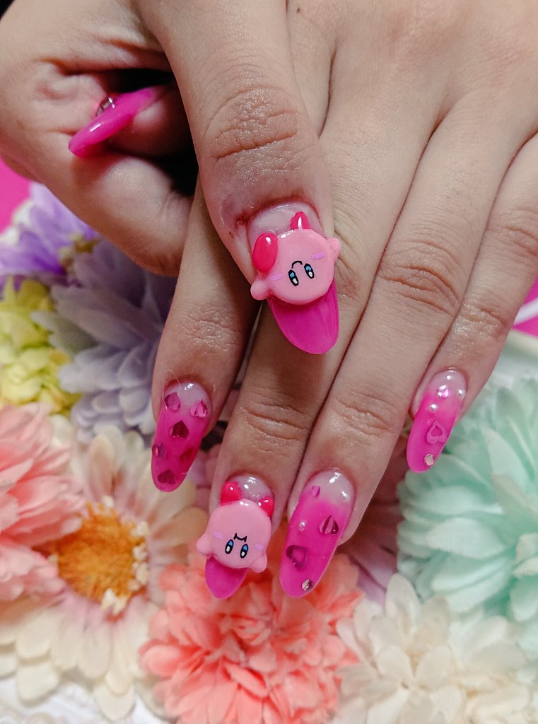 いろはねいる Auf Twitter カービィネイル ジェルネイル スカルプ ネイル Nail 新宿ネイルサロン いろはねいる カービィ カービィネイル キャラクターネイル 3dネイル 冬ネイル ピンクネイル ガーリーネイル