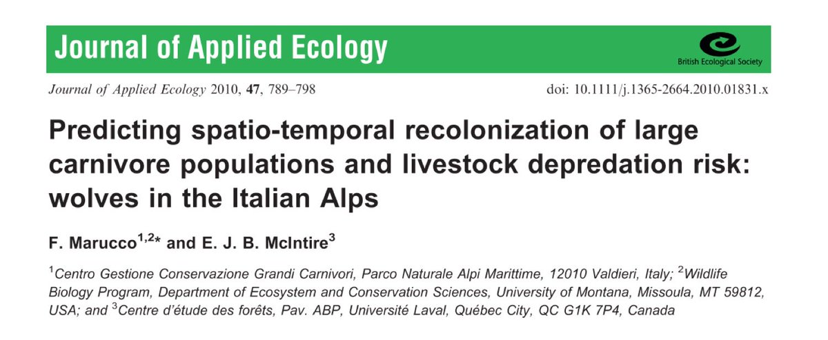oaggimenez's tweet image. Wolf model from Marucco &amp;amp; @eliotmcintire coded in #rstats w/ #NetLogoR &amp;amp; #SpaDES bit.ly/2QgZInn