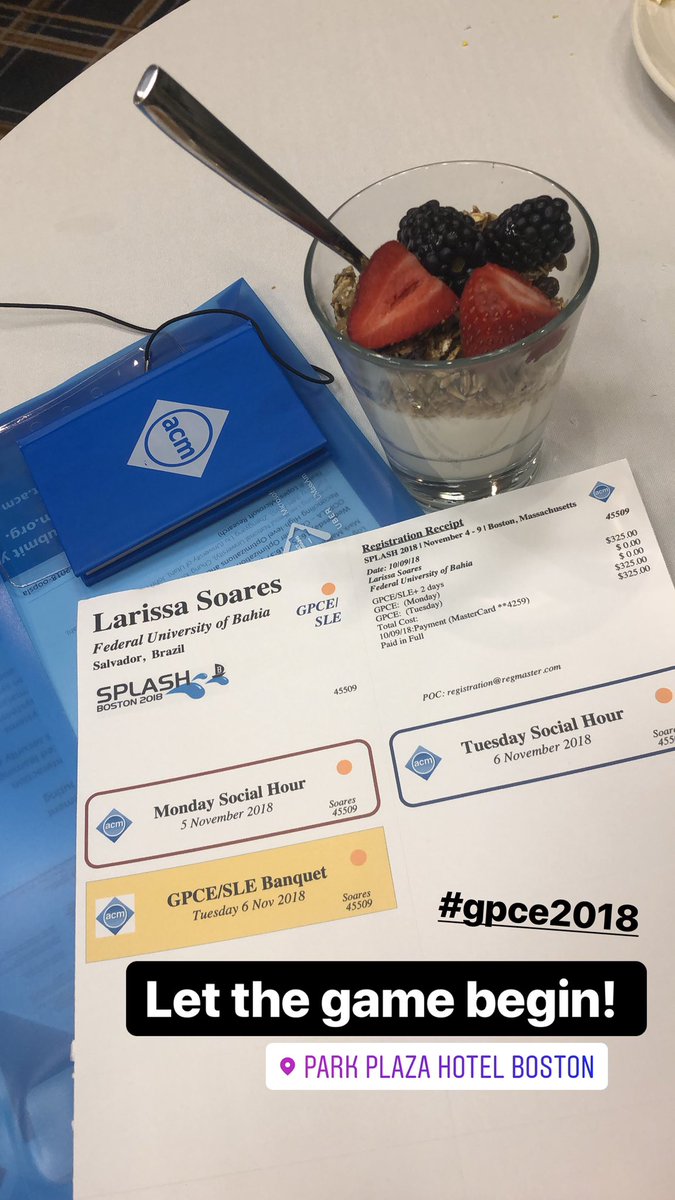 LarinhaRS_'s tweet photo. #SPLASH18 #GPCE18 :) https://t.co/fSVkzPEqT0