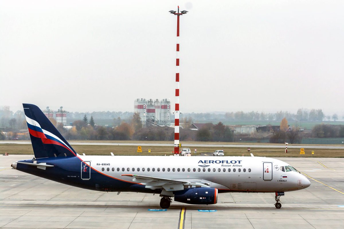 Hello Prague! #prague #planes #aviation #superjet #SSJ100 #aircraft #airlines #livery