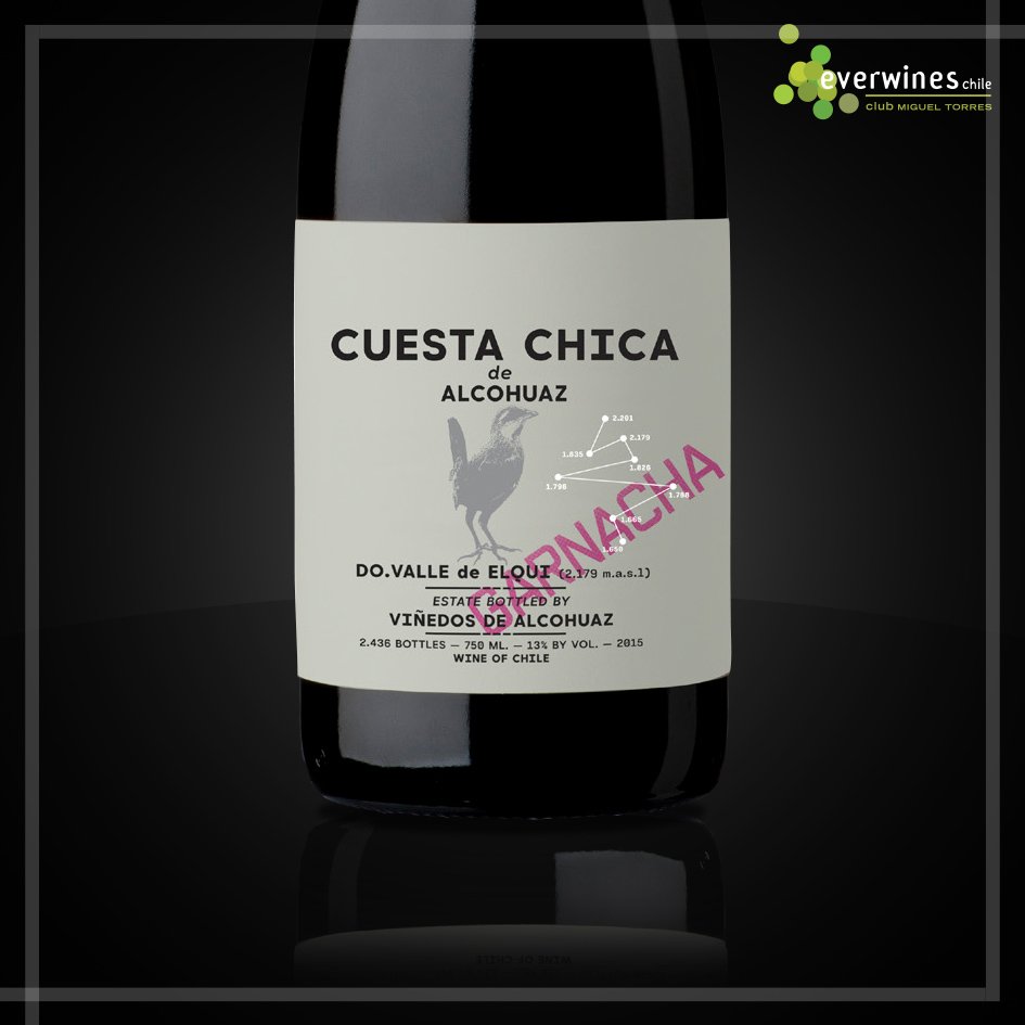 everwines's tweet photo. @vdalcohuaz #CuestaChica es el nombre de la parcela única de la cual proviene este vino 100% Garnacha. Sus distintivas notas y características son producto de la interacción entre la cepa misma y las singulares condiciones del Valle de Elqui #ViñedosDeAlcohuaz https://t.co/RMnBzV771X