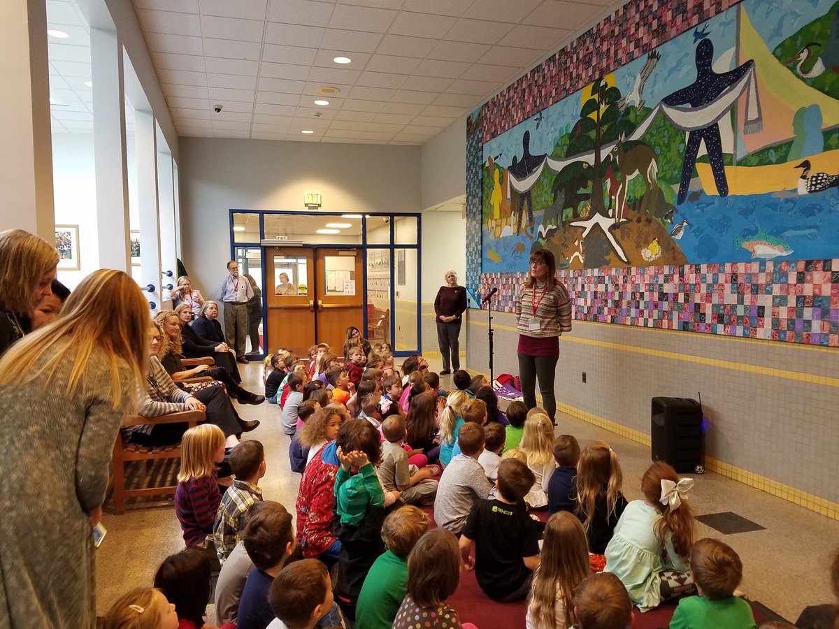 Our annual link dedication with K students explaining the importance of our school and regional Native American heritage. #CanandaiguaProud #OneBravesFamily