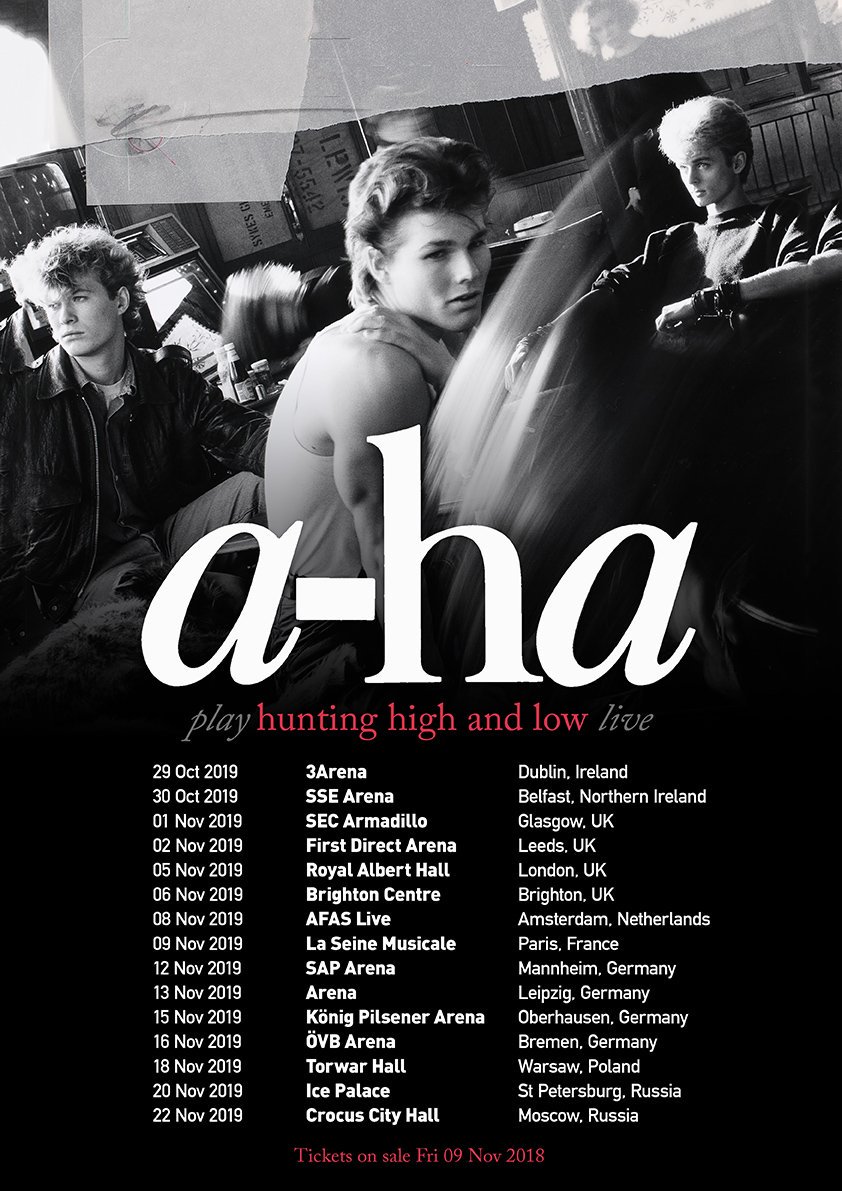 aha_book's tweet image. Never mind the tickets...where can I get that poster?! #ahaTour2019 #aha #HuntingHighandLow #livingafansadventuretale