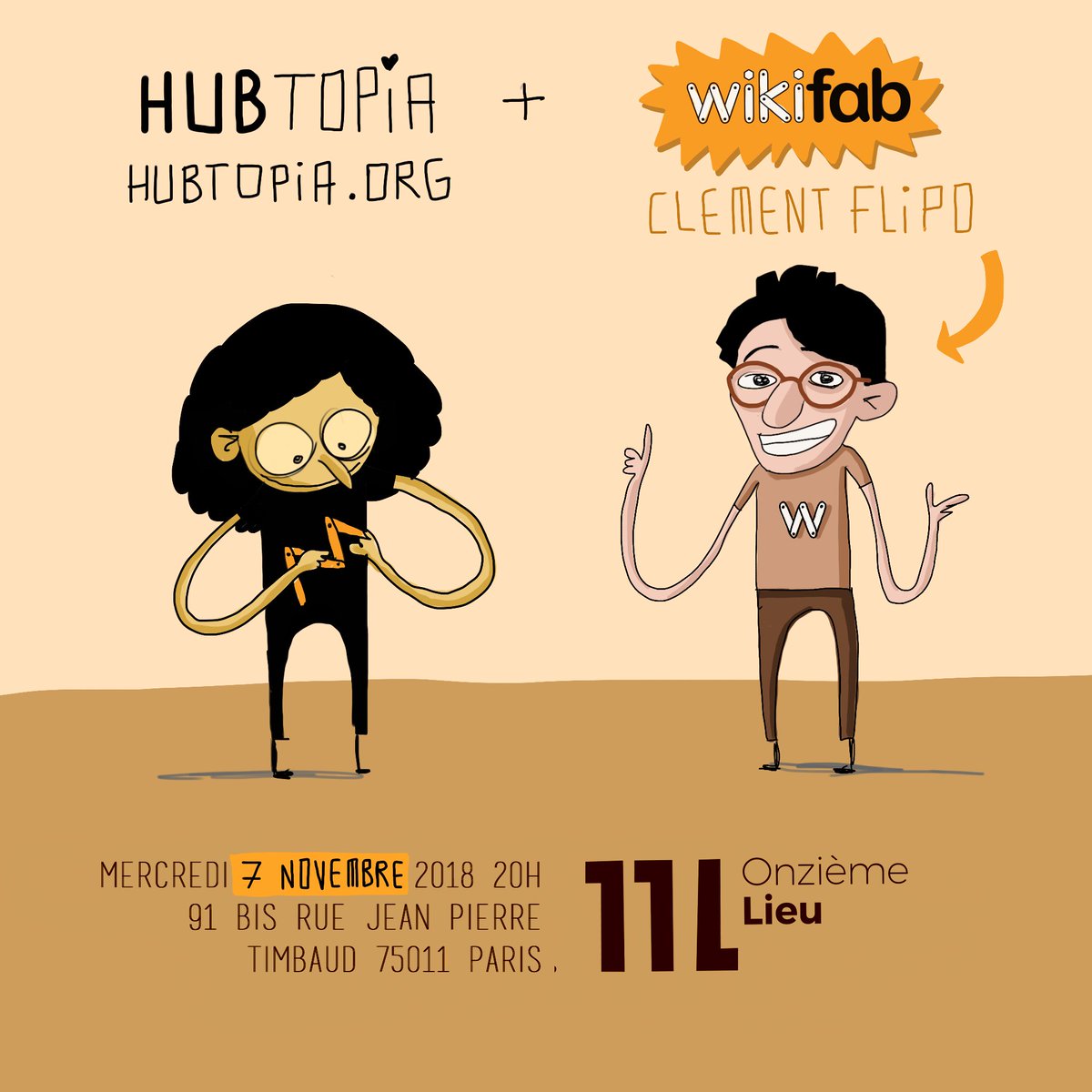 wiki_fab's tweet image. Ce Mercredi 7 Novembre, l&apos;artiste @sepand_danesh invite @wiki_fab au Onzième Lieu pour parler Faire soi-même et #opensource! Evénement gratuit et ouvert à tous 🤗 #DIY #Hubtopia