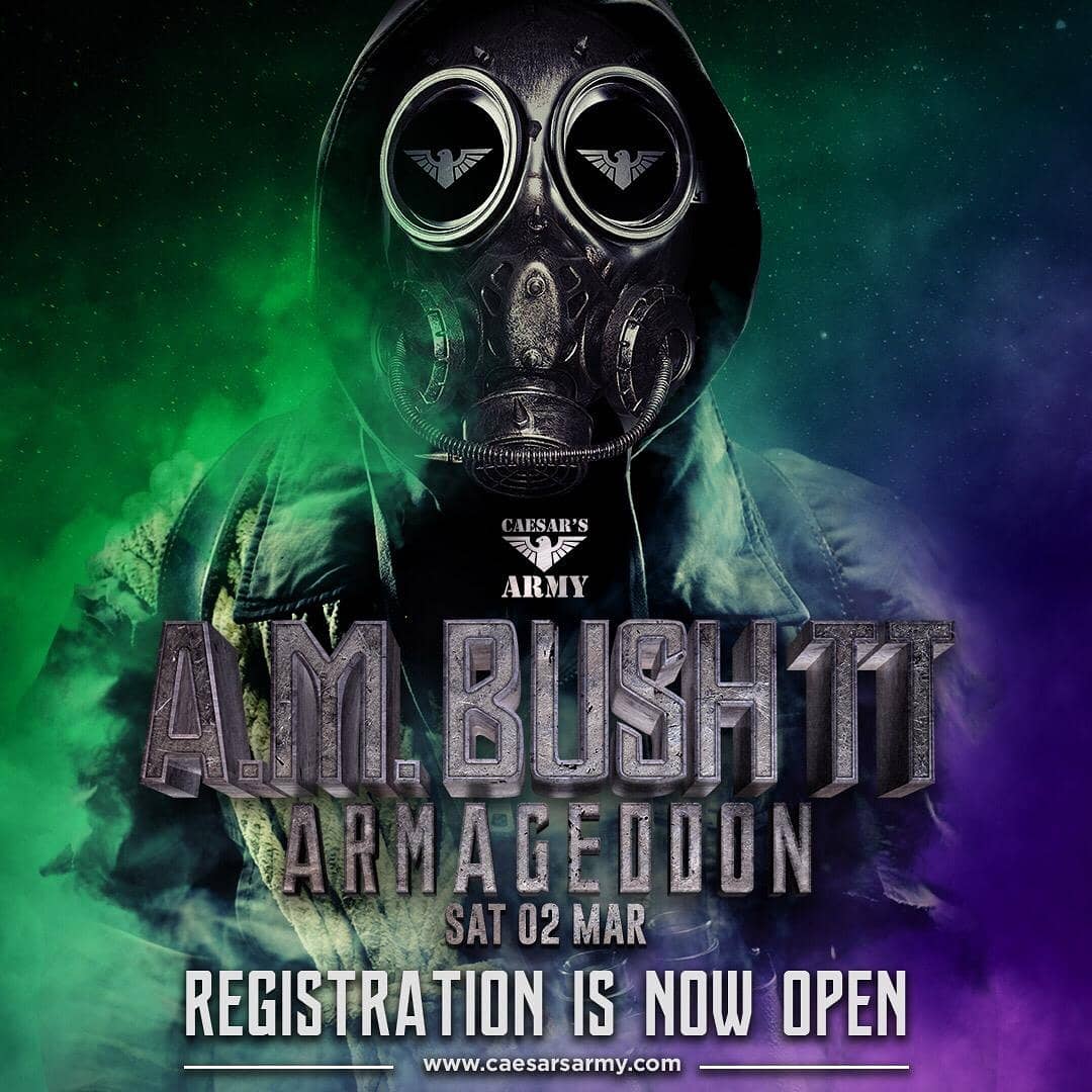 caesarsarmy's tweet photo. Register for A.M.Bush TT 2019 at https://t.co/HipDwxtM45 TODAY!
.
A.M.BUSH TT
Armageddon
Sat 2nd Mar
2 - 8AM
.
Phase 2 Registration is LIVE. In Phase 2, you can now request using the committee member option. Deadline for Phase 2 Payment: Fri 16 Nov, 2018.
.
#AMBushTT
#CaesarsArmy https://t.co/rYU5pe9RDZ